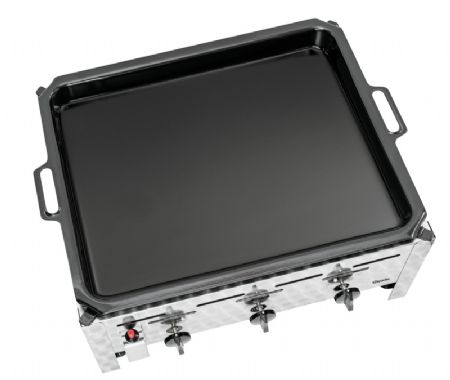 Grill combin  gaz avec 3 brleurs - 11 kW