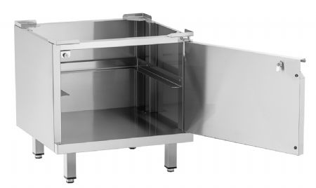 Support inox de lave-vaisselle 2 paniers de rinage 500x500 mm