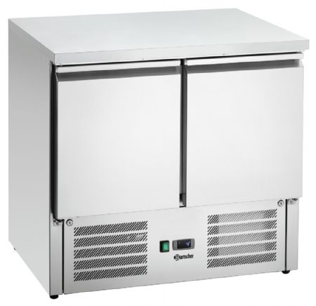 Table desserte réfrigérée Mini 900T2 2 portes vitrées positive 900x700x880 mm - Bartscher - 110256