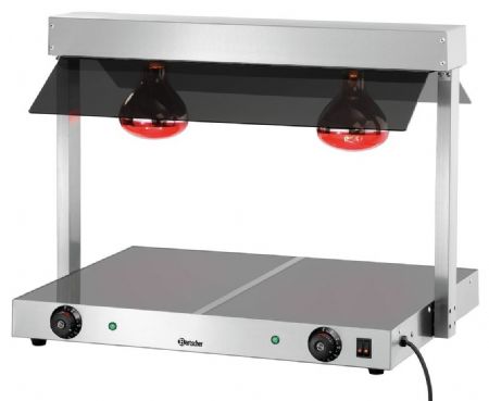 Pont chauffant I2WL800 double effet chauffante 740x565x570 mm - Bartscher - 114272