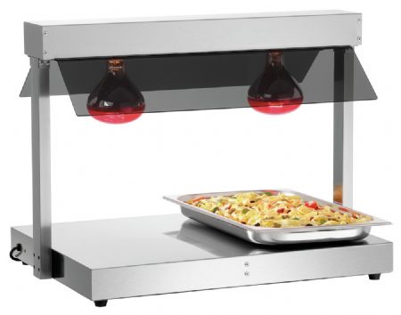 Pont chauffant I2WL801 735x560x550 mm avec 2 lampes infrarouges - Bartscher - 114302