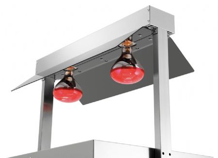 Pont chauffant I2WL801 735x560x550 mm avec 2 lampes infrarouges - Bartscher - 114302