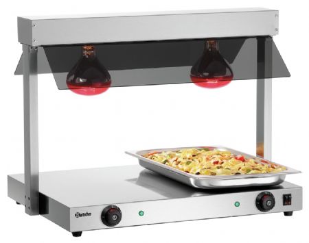 Pont chauffant I2WL801 735x560x550 mm avec 2 lampes infrarouges - Bartscher - 114302