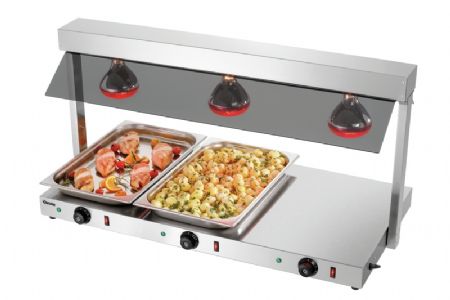 Pont chauffant inox 3 x 1/1 GN