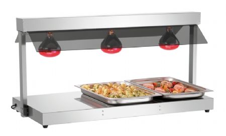 Pont chauffant inox 3 x 1/1 GN