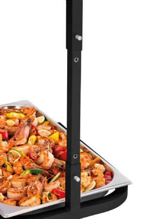 Lampe chauffante professionnelle aluminium 0,55 kW 2 chauffe - Bartscher - 114304