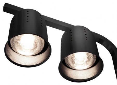 Lampe chauffante professionnelle aluminium 0,55 kW 2 chauffe - Bartscher - 114304