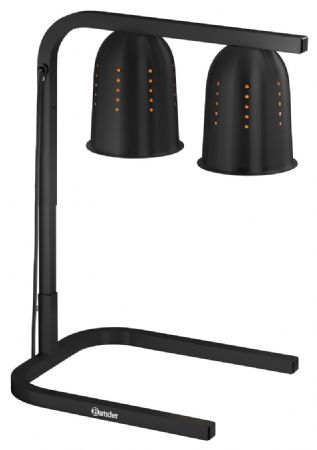 Lampe chauffante professionnelle aluminium 0,55 kW 2 chauffe - Bartscher - 114304