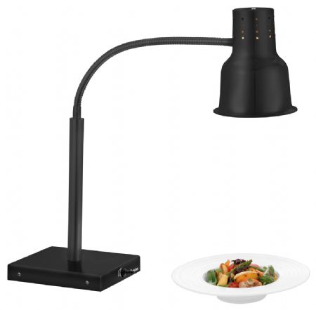 Lampe chauffante professionnelle 0,25 kW 1 chauffe acier inoxydable - Bartscher - 114305