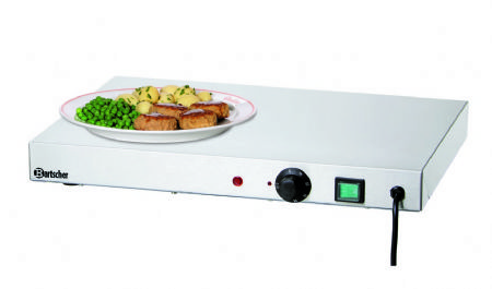 Plaque chauffante de restauration en inox - 500x375x64 mm