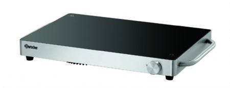 Plaque chauffante professionnelle  induction de table argent - 530x340x65 mm