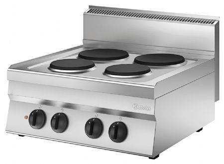 Fourneau profondeur 650 électrique 650, L700, 4PL, AT - Bartscher - 115007