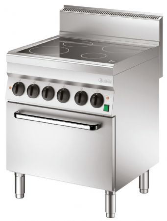 Fourneau profondeur 650 électrique 650, B700, 4 zones, FE - Bartscher - 115059