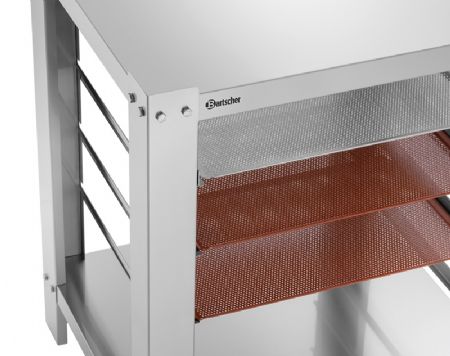 Support en inox pour fours  air chaud avec 4 niveaux GN 1/1