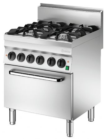 Fourneau profondeur 650 gaz L700 4PL FE - Bartscher - 1151243
