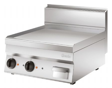 Plaque grill inox lisse de table - 590x515 mm