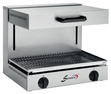 Salamandre professionnelle Triphasé plafond mobile 600x450x500 mm - Sofraca - 11600