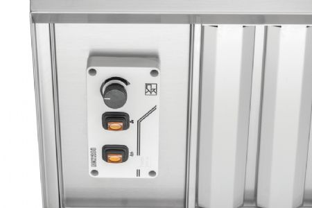 Hotte aspirante en inox avec moteur - 383 W
