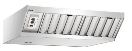 Hotte aspirante en inox avec moteur - 383 W