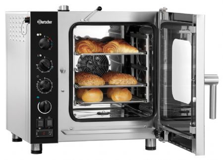 Four mixte professionnel à vapeur Silversteam2 5230M 5 niveaux GN 2/3 et commande manuelle - Bartscher - 116822