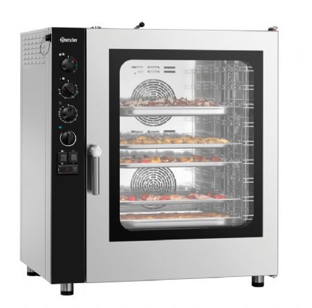 Four mixte lectrique  vapeur avec 10 niveaux 1/1 GN - 12.6 kW