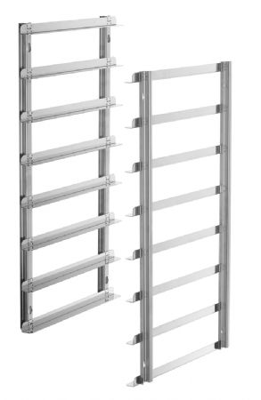 Glissires de support pour fours mixtes avec 8 niveaux 600x400 mm