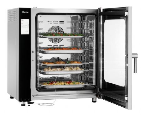 Four mixte lectrique  vapeur avec 10 niveaux 1/1 GN - 12.6 kW