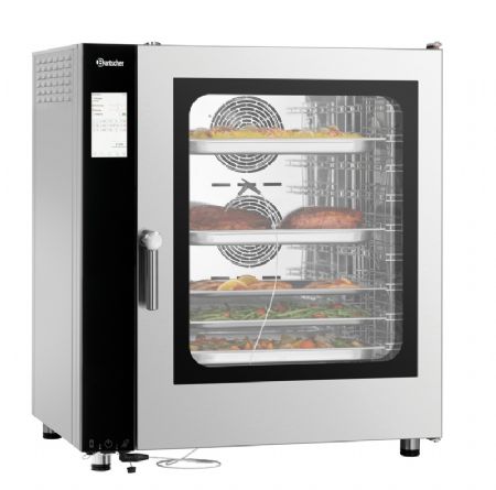 Four mixte lectrique profesionnel  vapeur avec 10 niveaux 1/1 GN