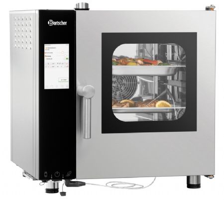 Four mixte lectrique inox  vapeur avec 5 niveaux 2/3 GN - 3.3 kW