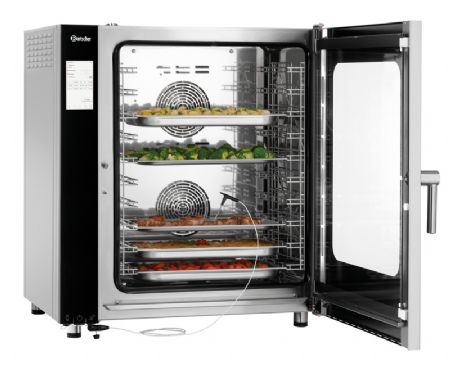 Four mixte lectrique  vapeur avec 10 niveaux 1/1 GN - 12.6 kW