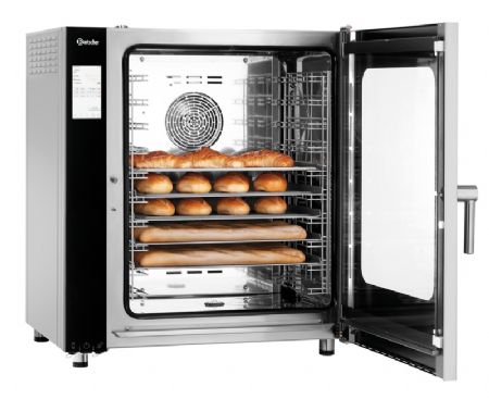 Four mixte lectrique  vapeur avec 10 niveaux 1/1 GN - 12.6 kW