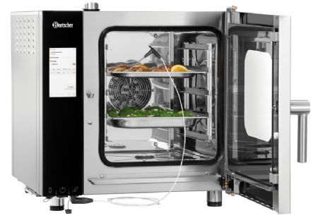 Four mixte lectrique  vapeur avec 5 niveaux 2/3 GN - 4.8 kW