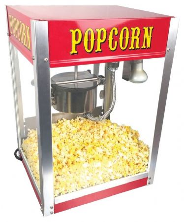 Machine à pop-corn professionnelle Monophasé 1100 W 2,6 kg/h 420x360x600 mm - Sofraca - 1204210