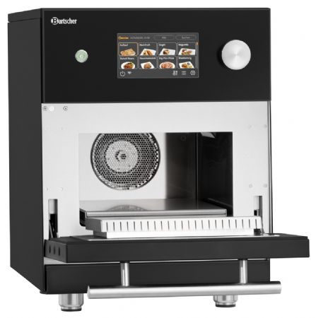 Four snacking professionnel sur four noir commande tactile chambre 305x305x185 mm - Bartscher - 120741