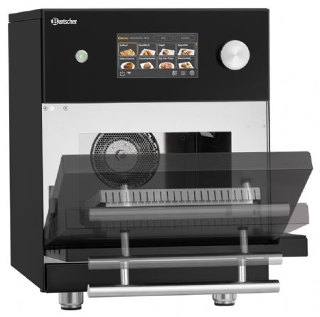 Four snacking professionnel sur four noir commande tactile chambre 305x305x185 mm - Bartscher - 120741