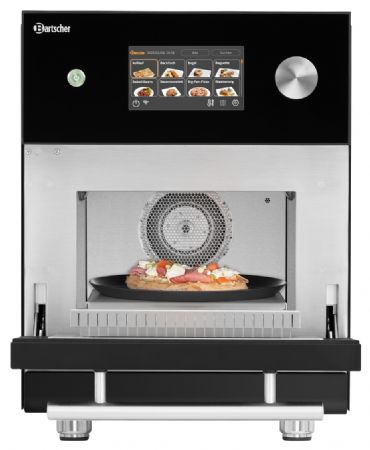 Four snacking professionnel sur four noir commande tactile chambre 305x305x185 mm - Bartscher - 120741