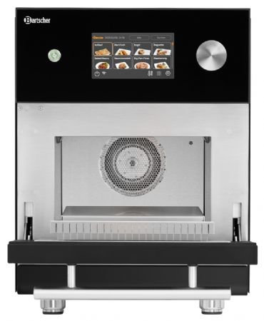 Four snacking professionnel sur four noir commande tactile chambre 305x305x185 mm - Bartscher - 120741