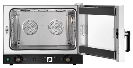 Four à convection professionnel monophasé 4 niveaux commande manette MDI cuisson ventilée et grill - Bartscher - 120827