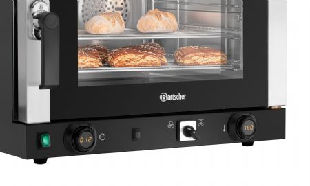 Four à convection professionnel monophasé 4 niveaux commande manette MDI cuisson ventilée et grill - Bartscher - 120827
