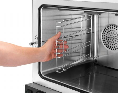 Four à convection professionnel monophasé 4 niveaux commande manette MDI cuisson ventilée et grill - Bartscher - 120827