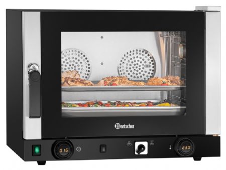 Four à convection professionnel monophasé 4 niveaux commande manette MDI cuisson ventilée et grill - Bartscher - 120827 Four à convection professionnel monophasé 4 niveaux commande manette MDI cuisson ventilée et grill - Bartscher - 120827