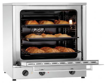 Four Convection professionnel MF6430 Monophasé 3 niveaux commandes mécaniques - Bartscher - 121782
