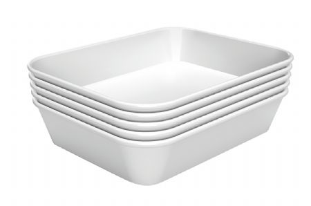 Plat de prsentation blanc - 150x190x40 mm
