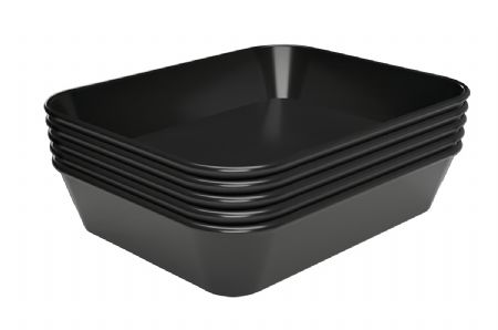 Plat de prsentation noir - 150x190x40 mm