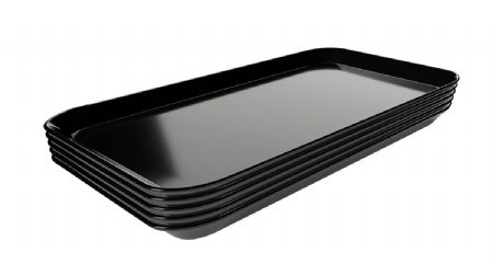 Plat de prsentation noir - 150x300x17 mm