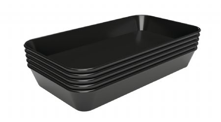 Plat de prsentation noir - 160x290x35 mm