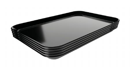 Plat de prsentation noir - 190x300x17 mm