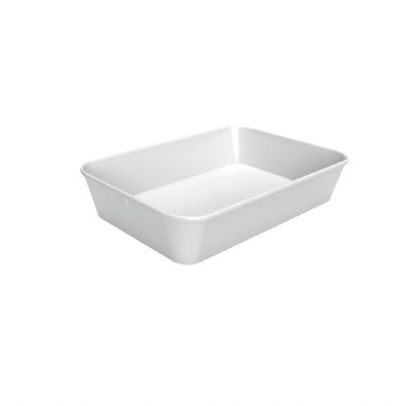 Plat de prsentation blanc - 210x280x60 mm