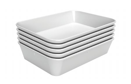 Plat de prsentation blanc - 210x280x60 mm