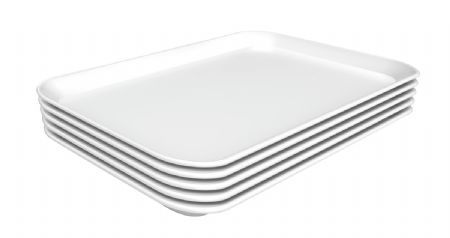 Plat de prsentation blanc - 210x280x17 mm